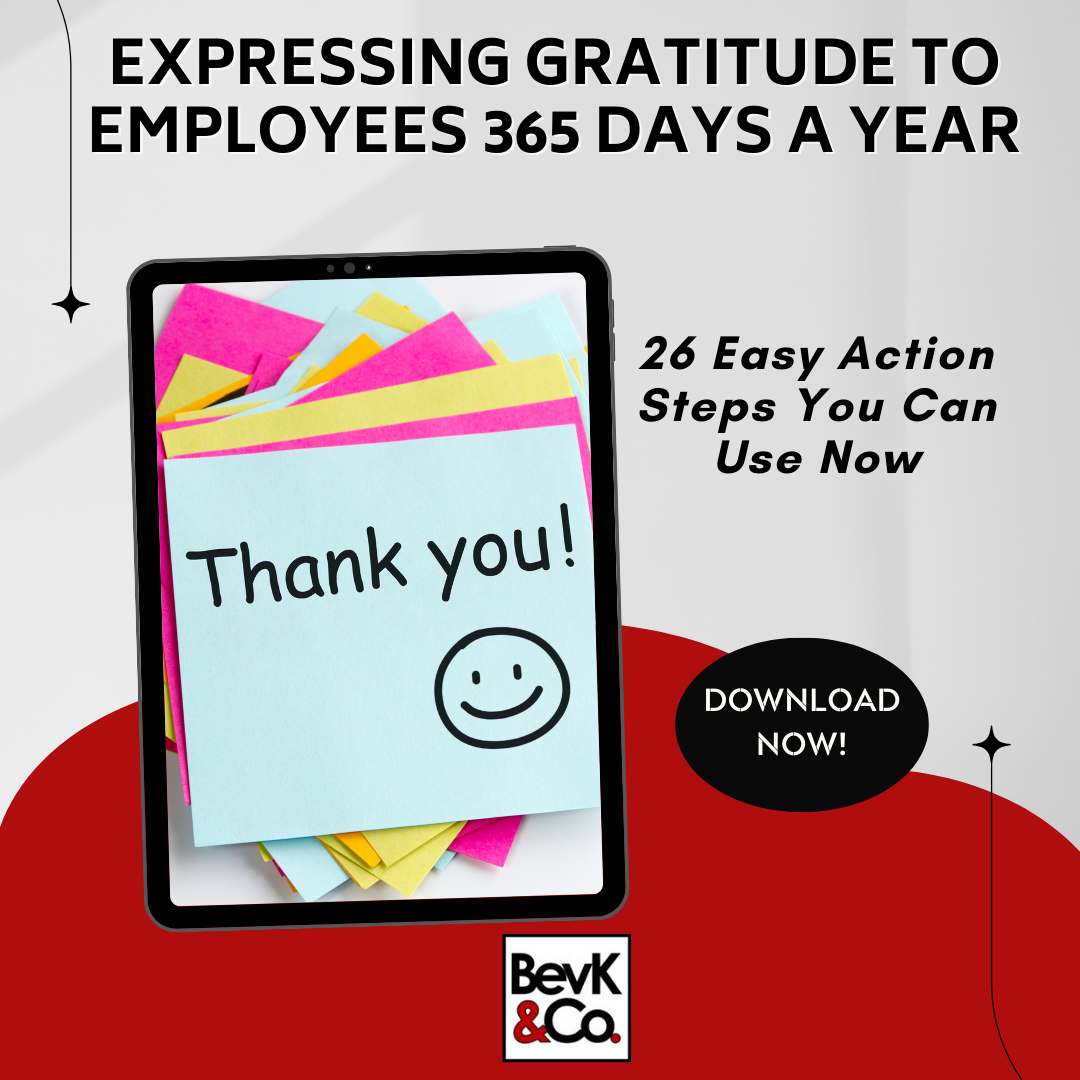 BKA Graphic = EXPRESSING GRATITUDE to employees