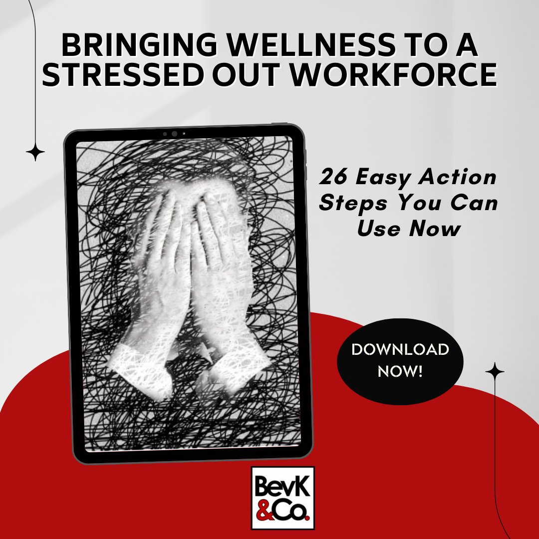 BKA Graphic = bringing wellness to a stressed out workforce